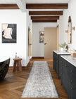 Hialeah Silver Pastel Blue Rug