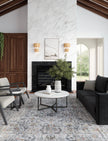 Hialeah Silver Pastel Blue Rug