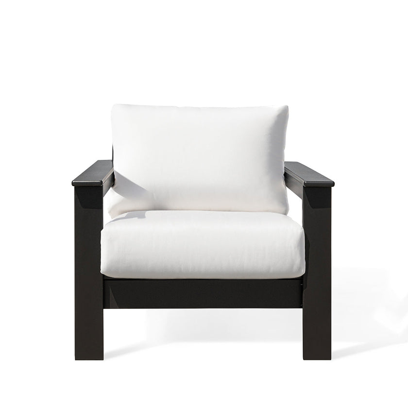 Hickory Polymer Outdoor Club Chair with Sunbrella® Cushions