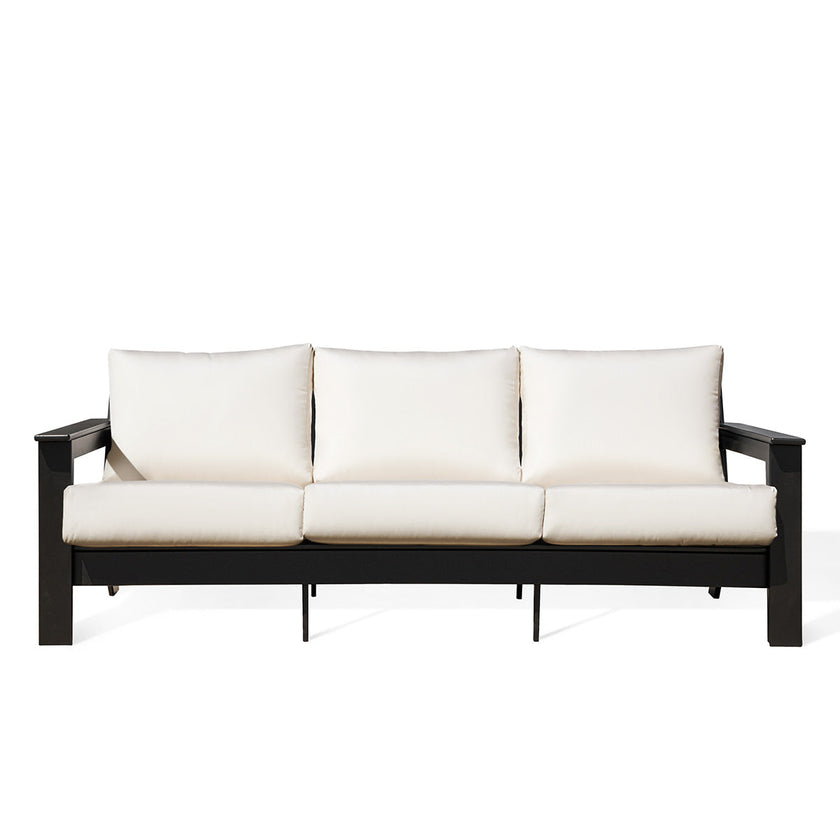 Hickory Polymer Outdoor Sofa with Sunbrella® Cushions