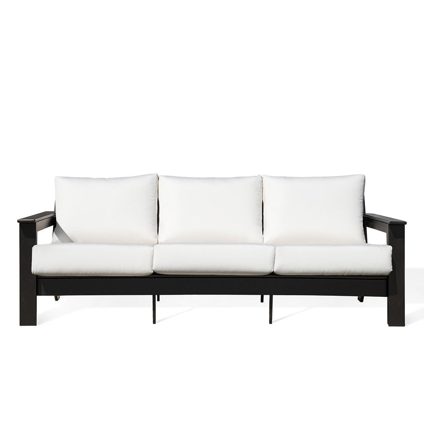 Hickory Polymer Outdoor Sofa with Sunbrella® Cushions