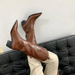 High Top Martin Boots All-match Lattice Riding Boots Women's Boots