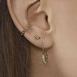 High quality alloy pin rhinestone stud earrings