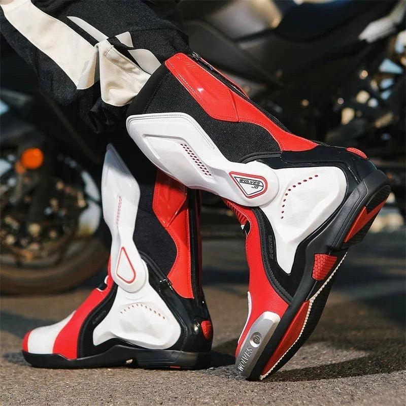 High-Top Protective Motorcycle Riding Boots – Non-Slip, Wear-Resistant | EU 40–44