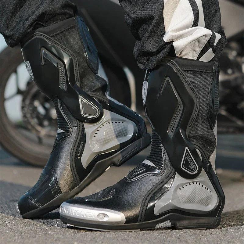 High-Top Protective Motorcycle Riding Boots – Non-Slip, Wear-Resistant | EU 40–44