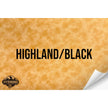 HIGHLAND/BLACK WITH ADHESIVE HYDBOND LEATHERETTE SHEET (12