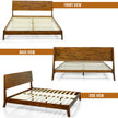 Serenity Deluxe Wood Platform Bed Frame