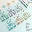 Hollow Metal Large Medium & Small Binder Dovetail Paper Clip