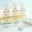 Hollow Metal Large Medium & Small Binder Dovetail Paper Clip