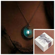 Hollow crescent Moon Luminous Pumpkin Necklace