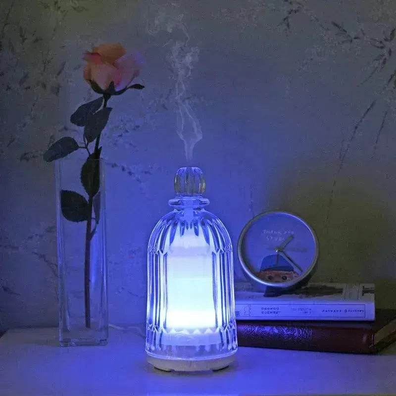 Home Appliances Ultrasonic Atomizing Humidifier Home Desktop Silent Bedroom Essential Oil Diffuser Aroma Diffuser Lamp