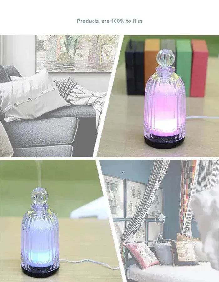Home Appliances Ultrasonic Atomizing Humidifier Home Desktop Silent Bedroom Essential Oil Diffuser Aroma Diffuser Lamp