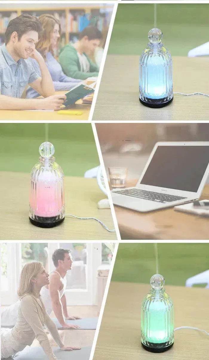 Home Appliances Ultrasonic Atomizing Humidifier Home Desktop Silent Bedroom Essential Oil Diffuser Aroma Diffuser Lamp