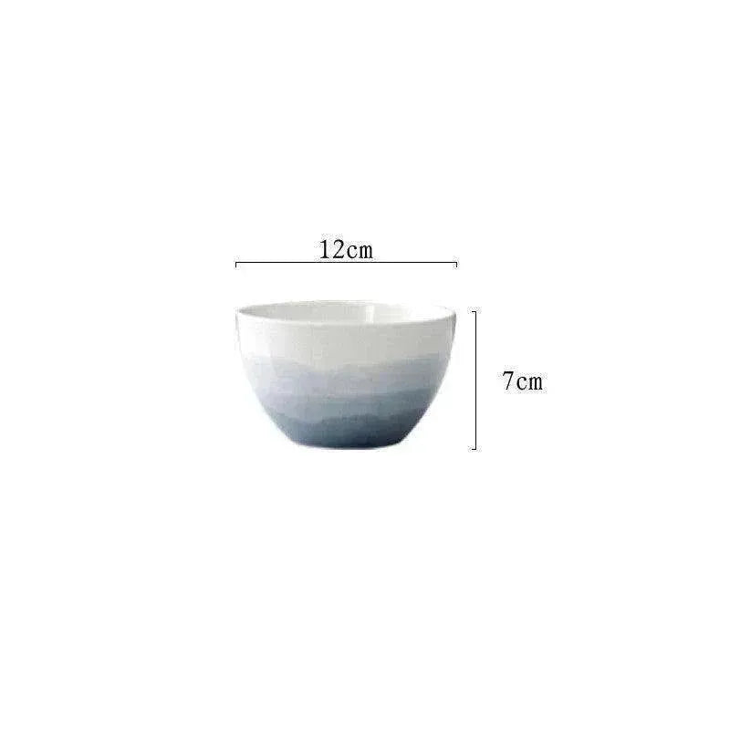 Home Creative Gradient Nordic Ceramic Plate Set