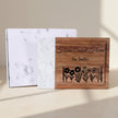 Customizable Marble and Acacia Wood Cutting Board