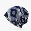 Hooded Cap And Bib Dual-use Men And Women Geometric Baotou Piled Hats
