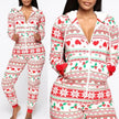 Hooded Nightwear for women Christmas Pajamas set