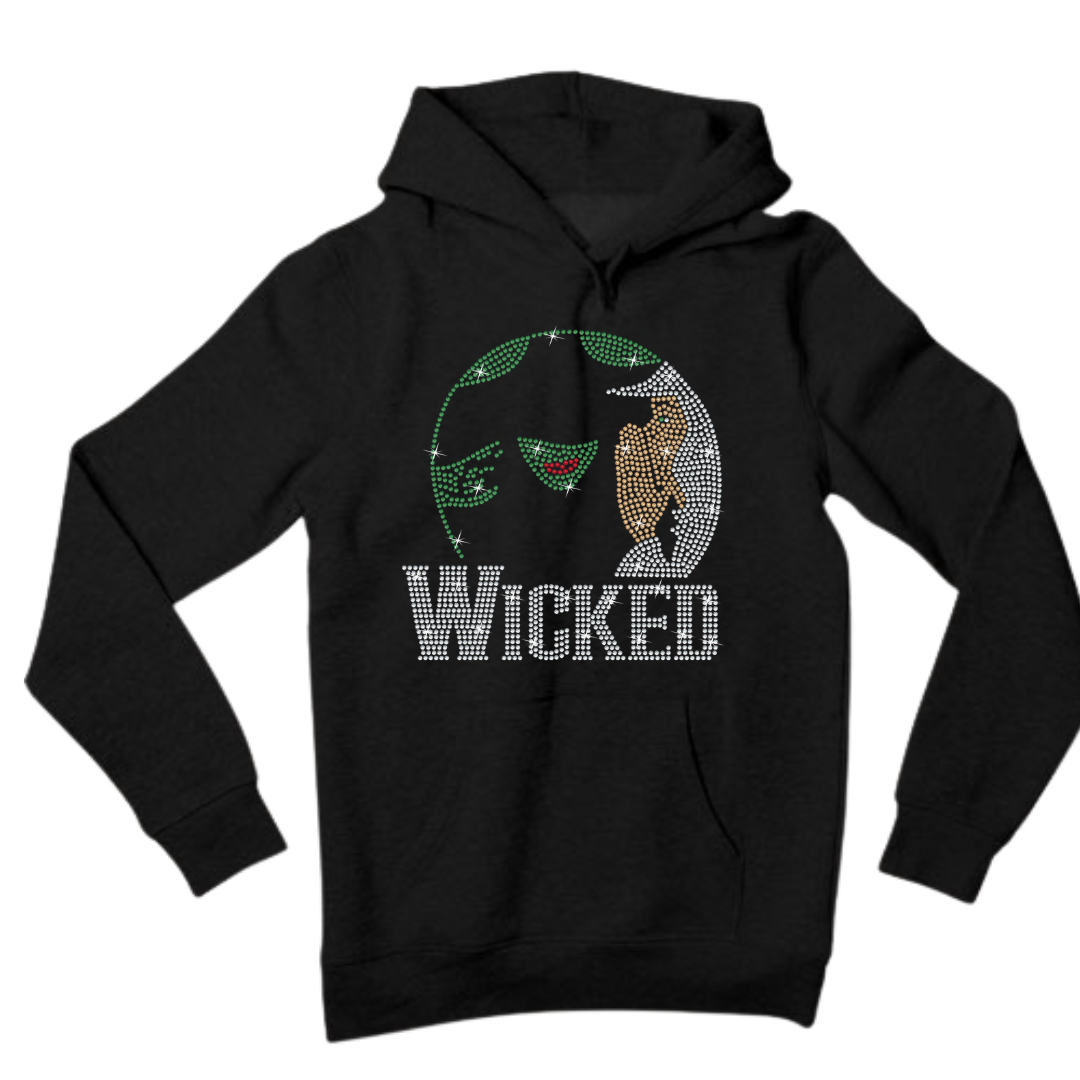 Wicked Rhinestone Shirt – Broadway Musical Sparkle Bling Tee | Blingdazzel