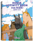 Horse Activity Book for Kids Ages 6-8 (Spiral Edition)