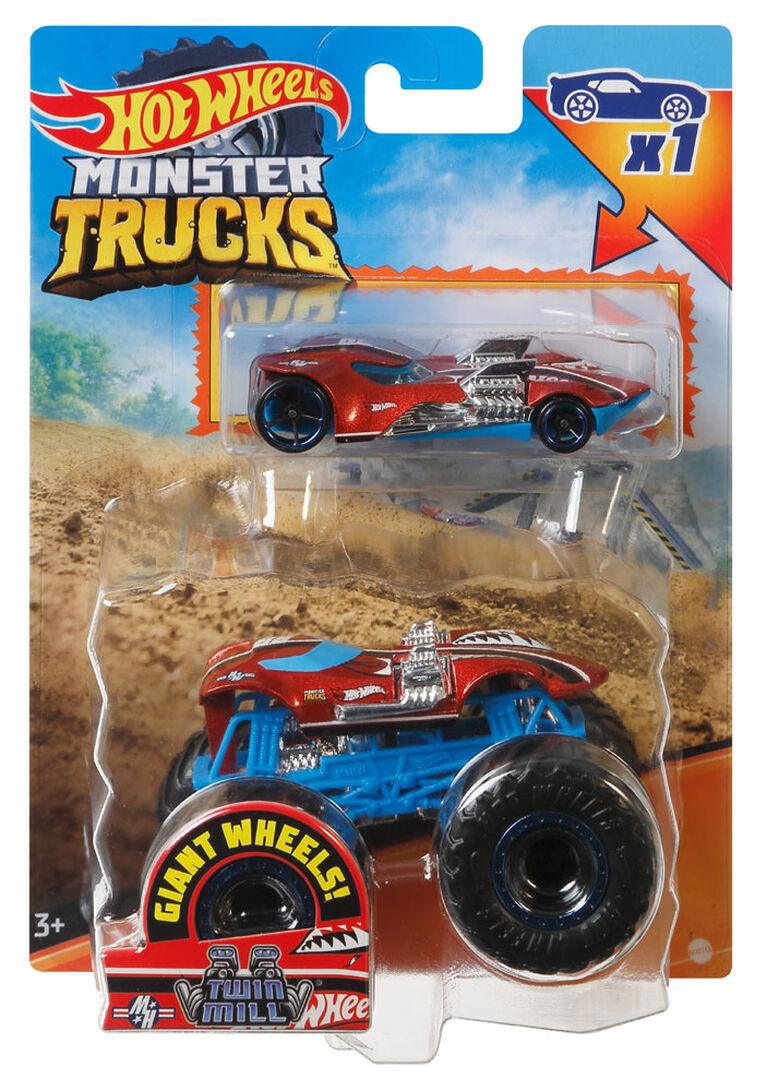 Hot Wheels - Monster Truck - Camion + Voiture - Assortiment
