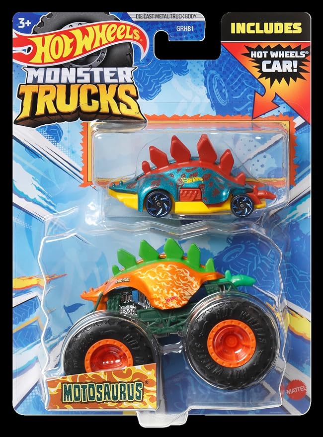Hot Wheels - Monster Truck - Camion + Voiture - Assortiment