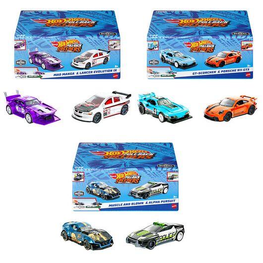 Hot Wheels - Coffret de 2 voitures à propulsion arrière