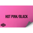 NO ADHESIVE HOT PINK/BLACK LEATHERETTE SHEET (12