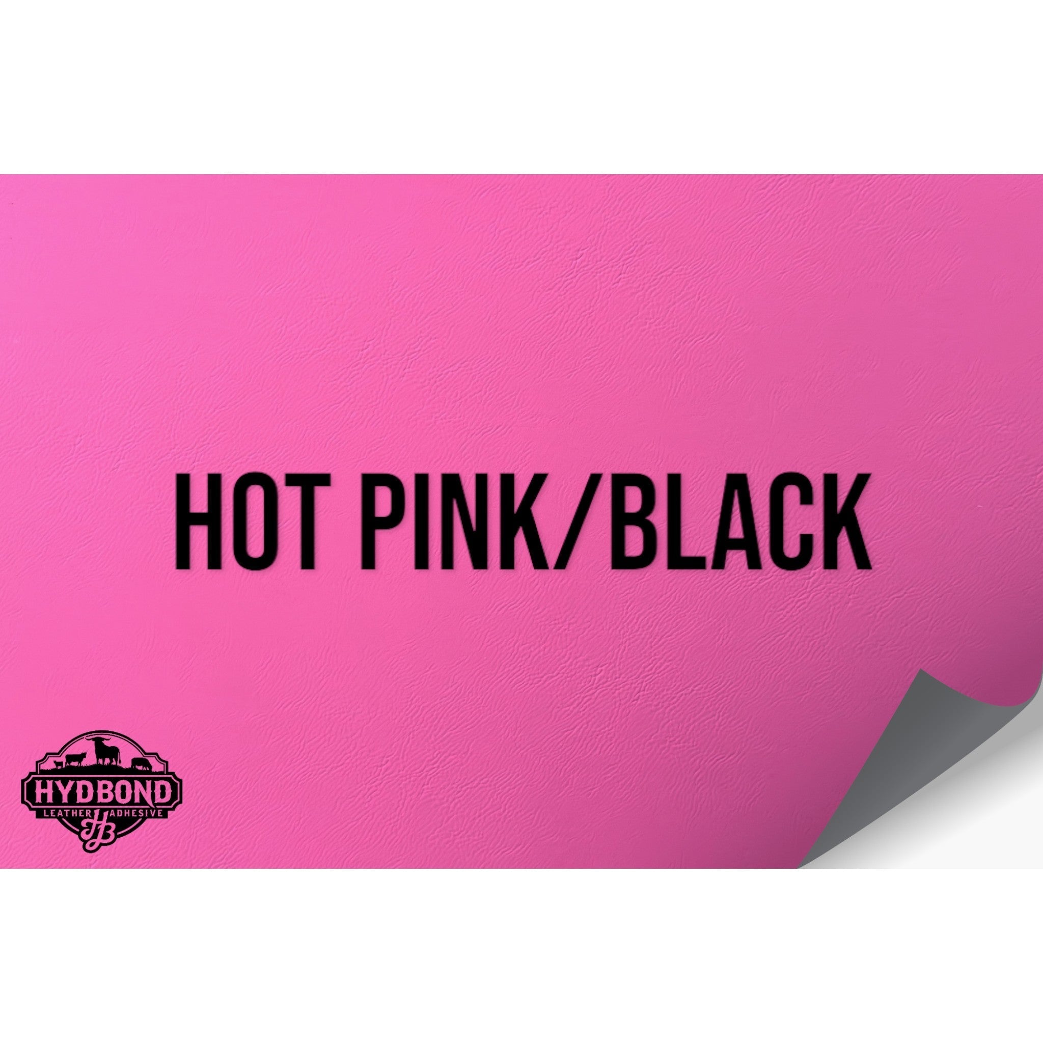 NO ADHESIVE HOT PINK/BLACK LEATHERETTE SHEET (12