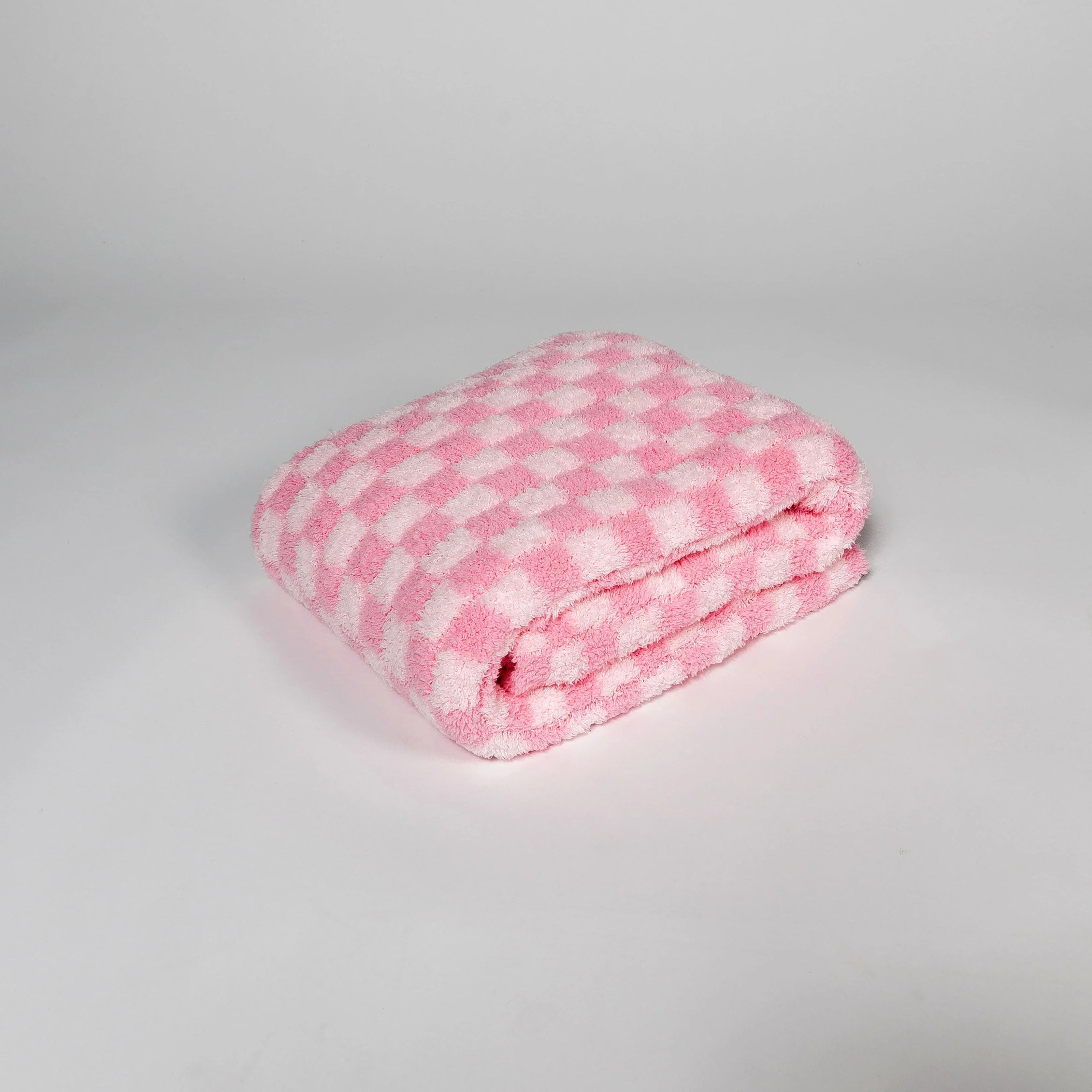 Cotton Candy Check Print Toddler Blanket