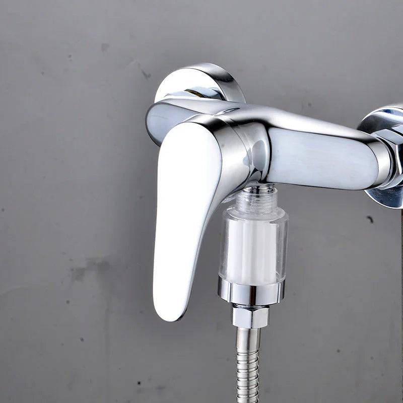 Household Silver Water Heater Shower Filter