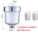 Household Silver Water Heater Shower Filter