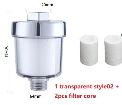 Household Silver Water Heater Shower Filter