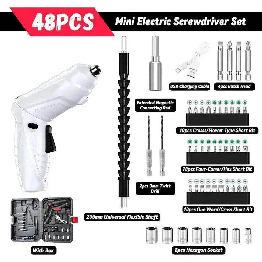 Household Small Electric Rechargeable Furniture Screwdriver Drill