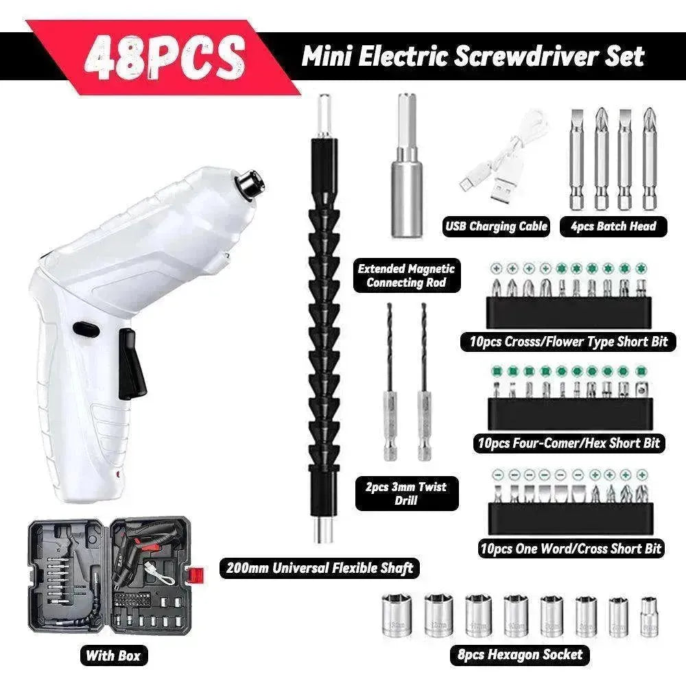 Household Small Electric Rechargeable Furniture Screwdriver Drill