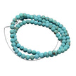 Howlite Turquoise Frosted Gemstone Bead