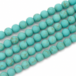 Howlite Turquoise Frosted Gemstone Bead
