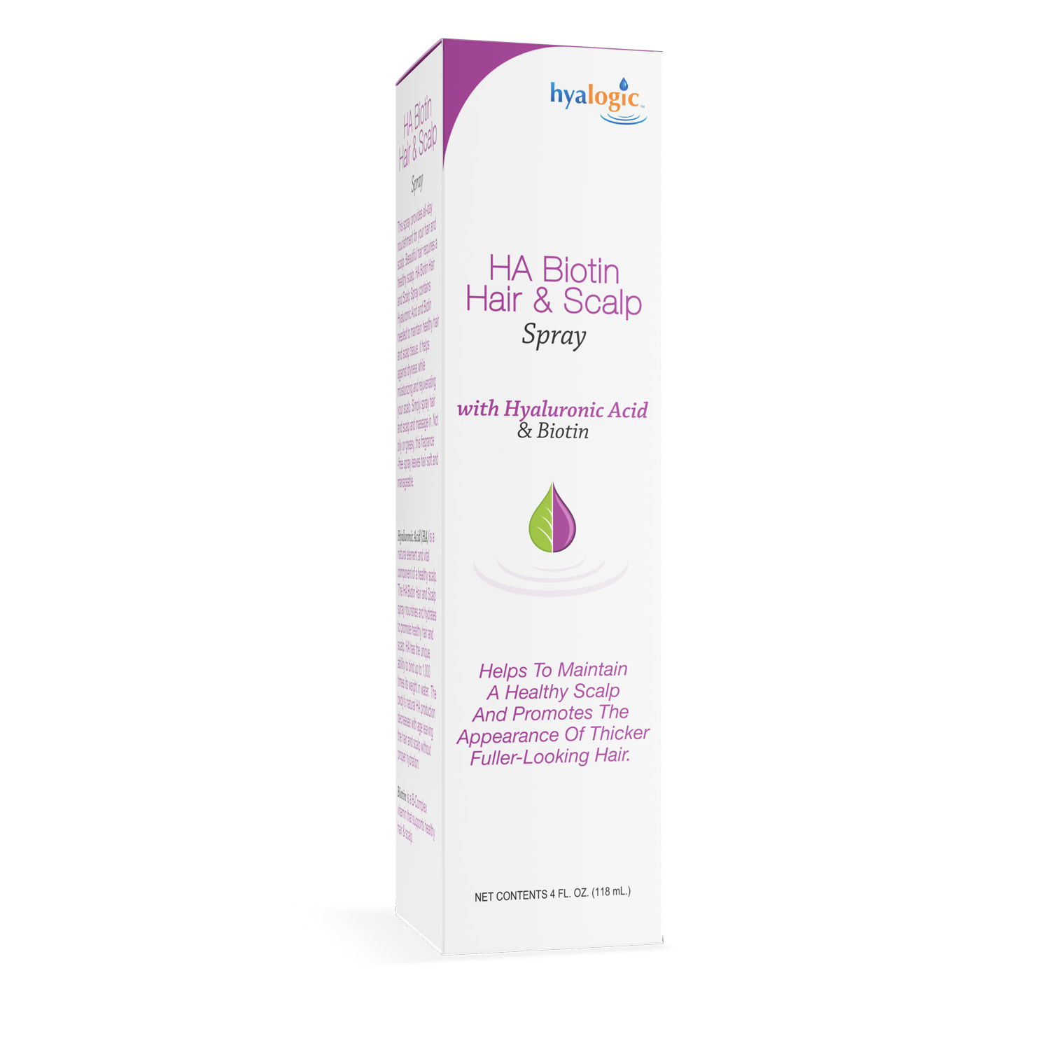 Hyalogic - Spray capillaire/pour cuir chevelu à l'acide hyaluronique et à la biotine