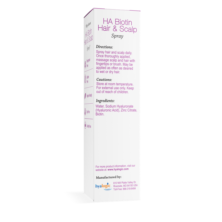 Hyalogic - Spray capillaire/pour cuir chevelu à l'acide hyaluronique et à la biotine