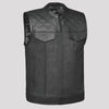 Open Road Men's Denim & Leather Club Vest