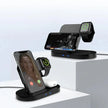 HyperGear - 3-In-1 Wireless Charging Dock With 10W Wireless Fast Charge | Black