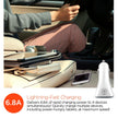 HyperGear - 34W Quad Usb Car Charger | White