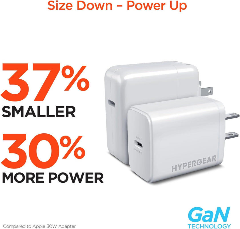 HyperGear - 40W Usb-C Gan Wall Charger Type C