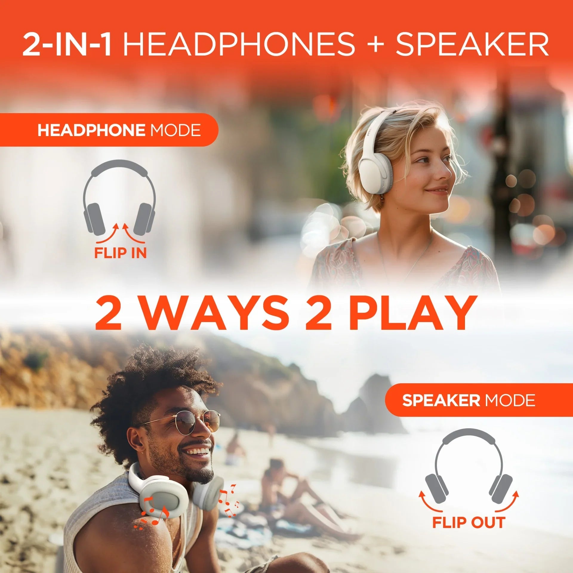 HyperGear - Bluetooth Headset &Amp; Speakers 2-In-1