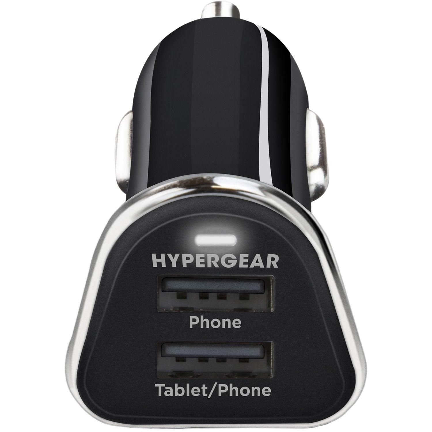 HyperGear - Car Charger 2 Port Usb-A 34Amp Rapid Charge - Black