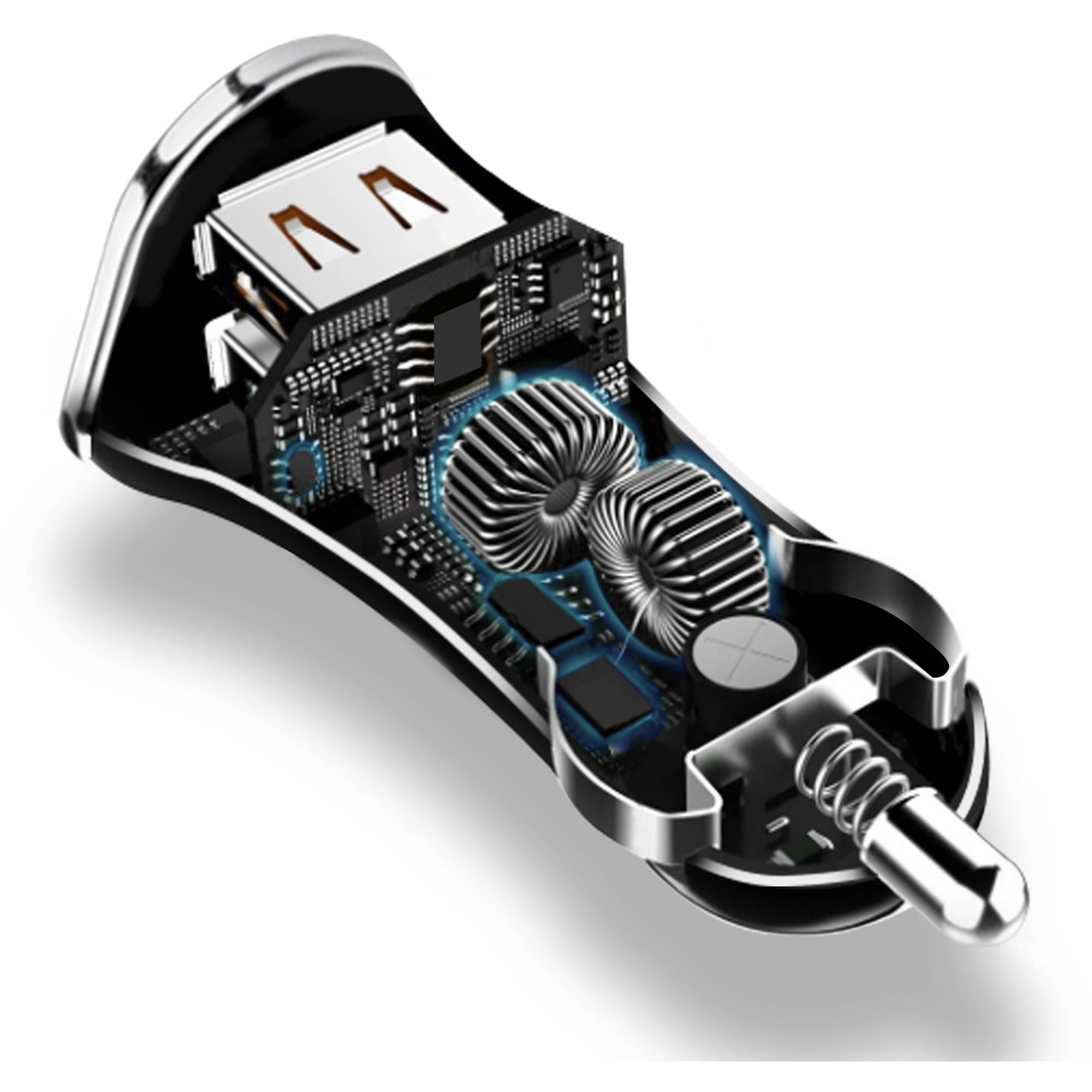 HyperGear - Car Charger 2 Port Usb-A 34Amp Rapid Charge - Black
