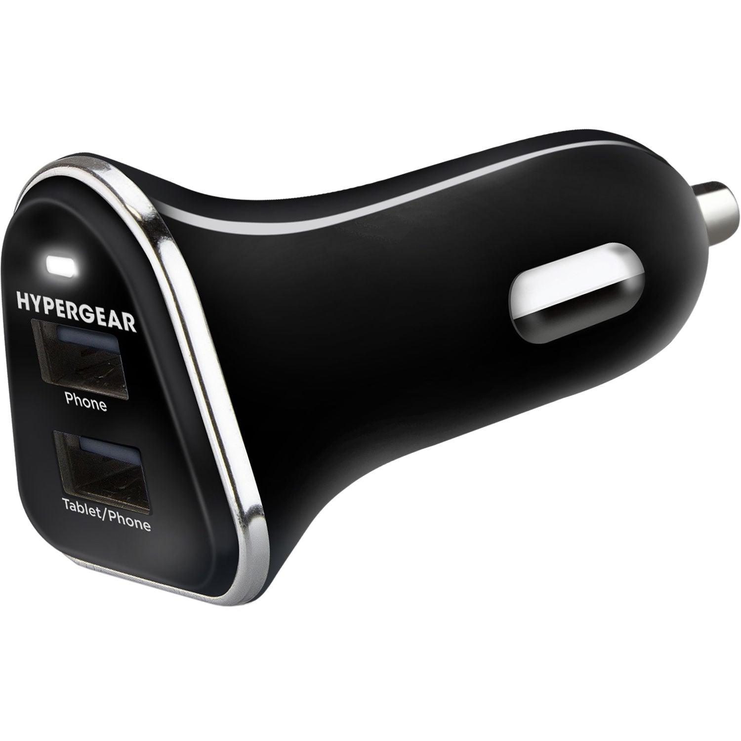 HyperGear - Car Charger 2 Port Usb-A 34Amp Rapid Charge - Black