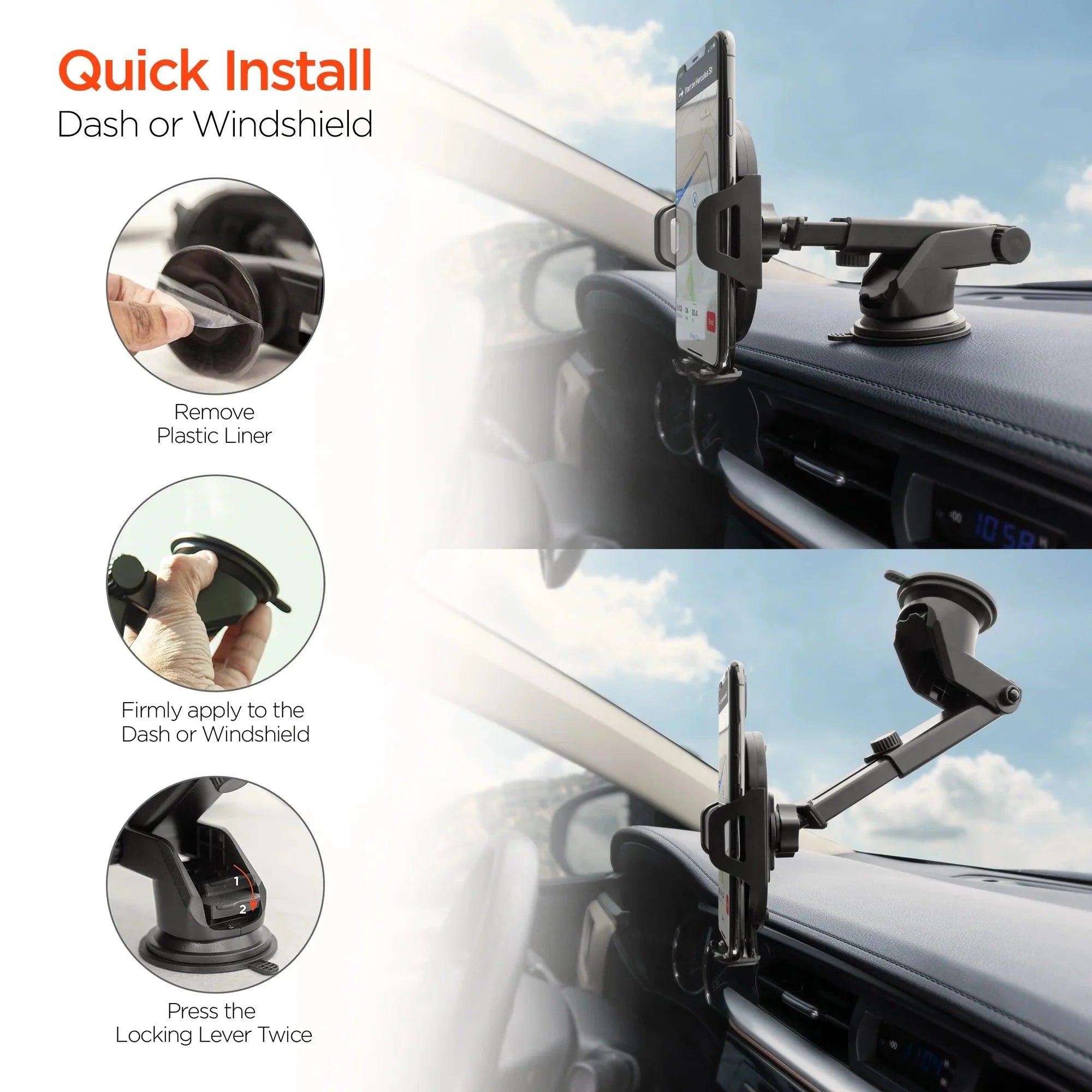 HyperGear - Car Mount Universal Vent - Dashboard - Black