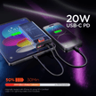 HyperGear - Clearcharge Xl Transparent Fast Charge Power Bank With 20W Usb-C Pd | 20,000Mah