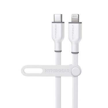 HyperGear - Flexi Pro Usb-C To Lightning Soft-Touch Silicone Fast Charge Cable | 6Ft | White