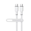 HyperGear - Flexi Pro Usb-C To Usb-C Soft-Touch Silicone Fast Charge Cable | 4Ft | White